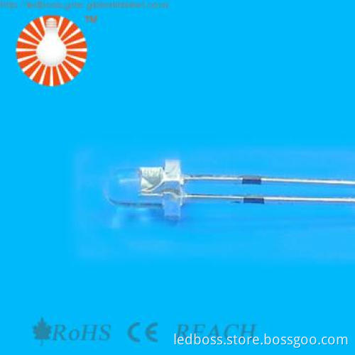 F4.0 mm white Round LED Lamp with Flangle